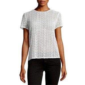 NEW DVF White Melissa Crochet Tee 🌞